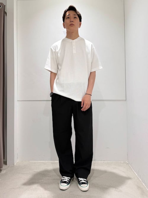 ダブルタックワイドパンツ