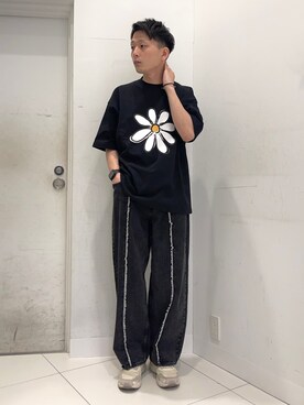 「FILA」｜わかさまさん（メンズ・173cm）の春コーディネート