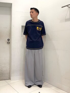 「WEARyouthコーデ」｜「アイテム（スリッポン）」を使った、わかさまさん（メンズ・173cm）の夏コーディネート