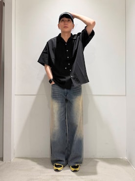 「オープンカラー」｜わかさまさん（メンズ・173cm）の夏コーディネート