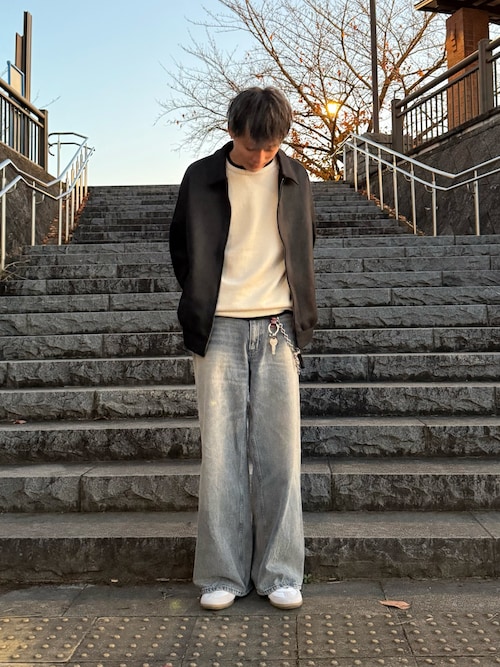 『ユニセックス』『洗濯可』ストレッチリブハイショクラインニット