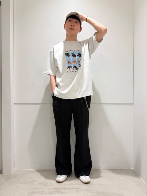 『ユニセックス』Cat graphic Short-Sleeve T-shirts