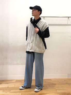 わかさまさん（メンズ・173cm）の冬コーディネート