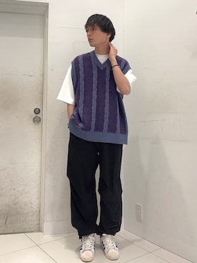 「Uiscel（ユイセル）のアイテム」を使った、わかさまさん（メンズ・173cm）の春コーディネート