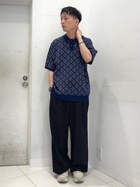 「FILA」｜わかさまさん（メンズ・173cm）の春コーディネート