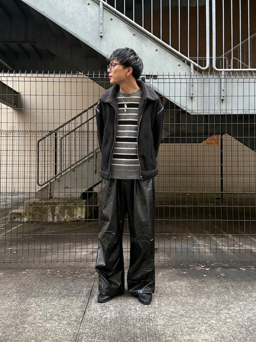 セール】ウールブレンドボーダークルーネックニット（ニット/セーター