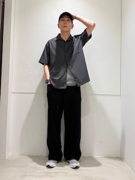 「オープンカラー」｜わかさまさん（メンズ・173cm）の夏コーディネート