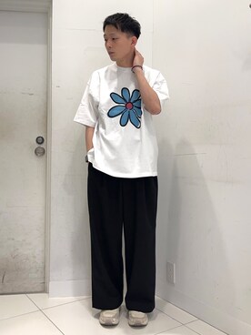 「FILA」｜わかさまさん（メンズ・173cm）の春コーディネート