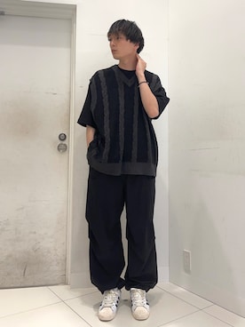 「Uiscel（ユイセル）のアイテム」を使った、わかさまさん（メンズ・173cm）の春コーディネート