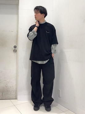 「Uiscel（ユイセル）のアイテム」を使った、わかさまさん（メンズ・173cm）の春コーディネート