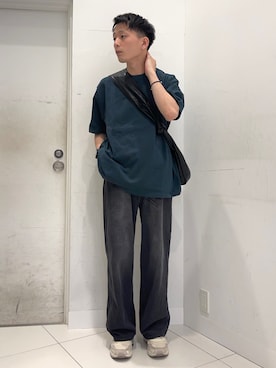 「FILA」｜わかさまさん（メンズ・173cm）の春コーディネート