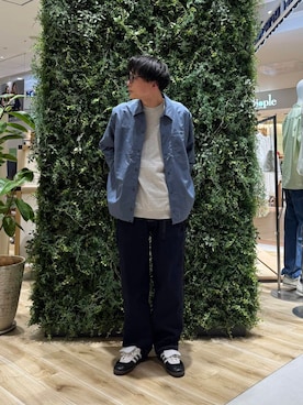 「アーバンリサーチ」｜「アイテム（その他アウター）」を使った、わかさまさん（メンズ・173cm）の春コーディネート