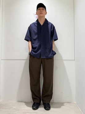 「オープンカラー」｜わかさまさん（メンズ・173cm）の夏コーディネート