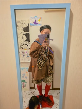 「アイテム（ハンチング/ベレー帽）」を使った、ramarama10242016さん（レディース・160cm）の秋コーディネート