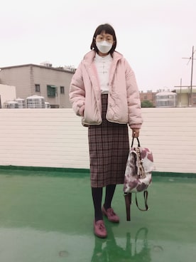 「粉紅色」｜杜凌 🇹🇼さん（レディース・156cm）の冬コーディネート