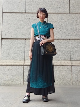 「アイテム（ワンピース/ドレス）」を使った、杜凌 🇹🇼さん（レディース・156cm・30代）の夏コーディネート