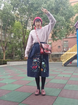 「毛衣」｜杜凌 🇹🇼さん（レディース・156cm）の春コーディネート