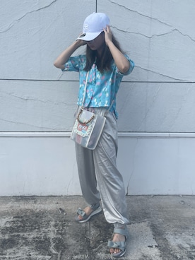 「SNIDEL（スナイデル）のアイテム（キャップ）」を使った、umimatsuさん（レディース・153cm）の秋コーディネート