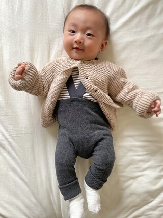 PETIT BATEAU（プチバトー）の「ｶﾞｰﾀｰ編みﾆｯﾄｶｰﾃﾞｨｶﾞﾝ（カーディガン