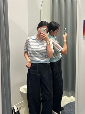 「fredy emue（フレディエミュ）のFR刺繍タンクトップ（タンクトップ、グレー系）」を使った、そらさん（レディース・160cm）の夏コーディネート