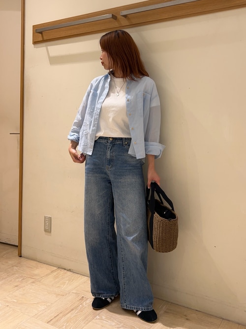 FRセンタープレスセミワイドデニムパンツ FRセンタープレスセミワイドデニムパンツ（デニムパンツ