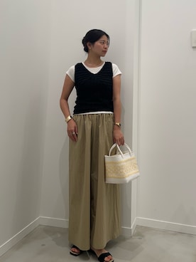 「Letra（レトラ）のアイテム」を使った、そらさん（レディース・160cm）の夏コーディネート