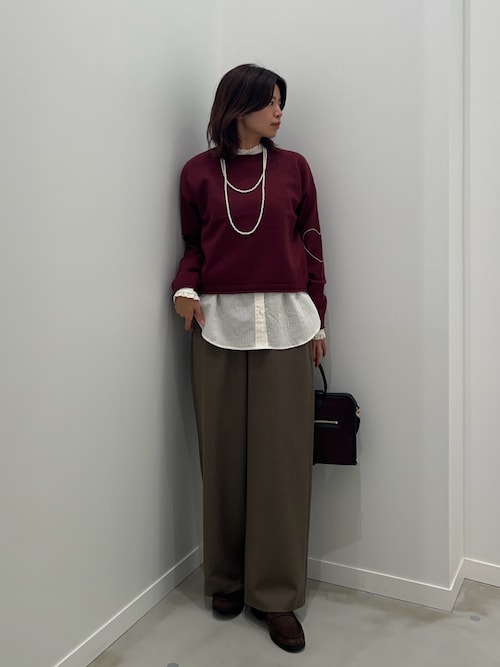 セール】スエード配色ボックスボストンバッグ（ショルダーバッグ