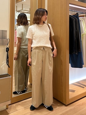 「アイテム（チノパンツ）」を使った、そらさん（レディース・160cm）の夏コーディネート