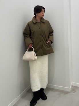 「アイテム（ダッフルコート）」を使った、そらさん（レディース・160cm）の冬コーディネート