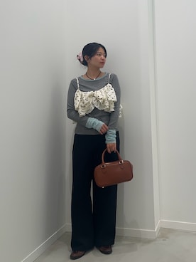 「ボストンバッグ」｜そらさん（レディース・160cm）の秋コーディネート