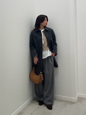 「アイテム（ダッフルコート）」を使った、そらさん（レディース・160cm）の冬コーディネート