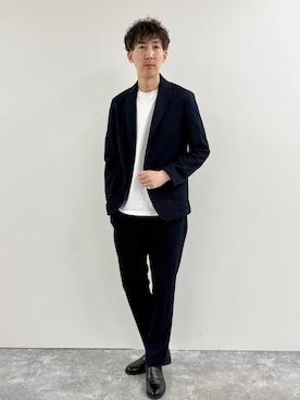 「NOLLEY’S（ノーリーズ）のアイテム」を使った、Nicolas Tanakaさん（メンズ・181cm）の春コーディネート