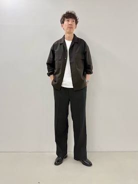 「ワイドシルエット」｜Nicolas Tanakaさん（メンズ・181cm）の秋コーディネート