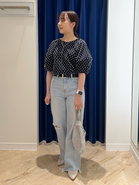 「NOLLEY’S Sophi（ノーリーズソフィ）のアイテム（アクセサリー）」を使った、とーこさん（レディース・152cm）の春コーディネート