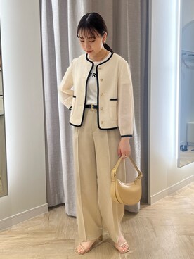 「NOLLEY’S Sophi（ノーリーズソフィ）のアイテム（アクセサリー）」を使った、とーこさん（レディース・152cm）の春コーディネート