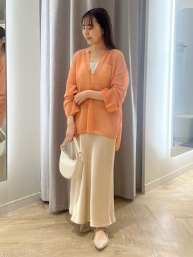 「NOLLEY’S Sophi（ノーリーズソフィ）のアイテム（アクセサリー）」を使った、とーこさん（レディース・152cm）の春コーディネート