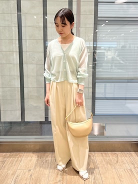 「アイテム（タンクトップ）」を使った、とーこさん（レディース・152cm）の春コーディネート