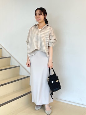 「アイテム（タンクトップ）」を使った、とーこさん（レディース・152cm）の夏コーディネート