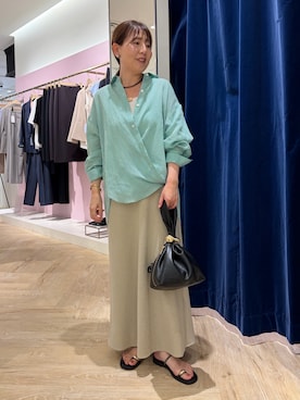 「NOLLEY’S（ノーリーズ）のアイテム」を使った、sachirinさん（レディース・153cm）の夏コーディネート