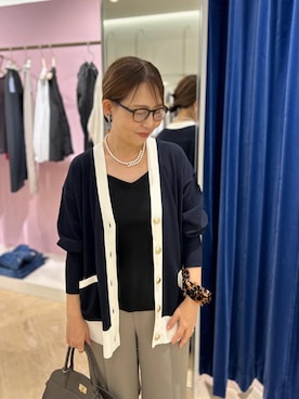 「ネイビー×ホワイト」｜sachirinさん（レディース・153cm）の秋コーディネート