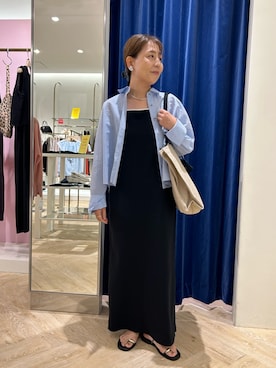 「ニットワンピース」｜sachirinさん（レディース・153cm）の夏コーディネート