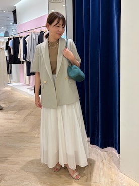「NOLLEY’S（ノーリーズ）のアイテム（アクセサリー）」を使った、sachirinさん（レディース・153cm）の夏コーディネート