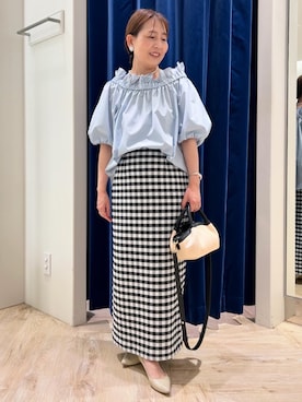 「アイテム（バックパック/リュック）」を使った、sachirinさん（レディース・153cm）の夏コーディネート