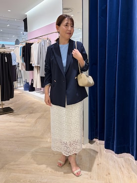 「NOLLEY’S（ノーリーズ）のアイテム（アクセサリー）」を使った、sachirinさん（レディース・153cm）の夏コーディネート