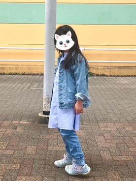 「devirock（デビロック）のアイテム（ジャケット/アウター）」を使った、KOMAさん（レディース・156cm）の春コーディネート