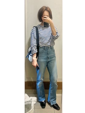「イエベ」｜「アイテム（その他シューズ）」を使った、KOMAさん（レディース・156cm）の春コーディネート