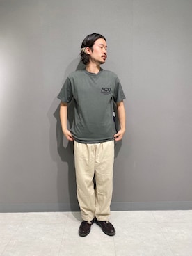 「AVIREX（アヴィレックス）のアイテム（パンツ）」を使った、REIJIさん（メンズ・175cm）の夏コーディネート