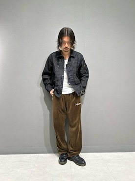 「AVIREX（アヴィレックス）のアイテム（デニムジャケット）」を使った、REIJIさん（メンズ・175cm）の夏コーディネート