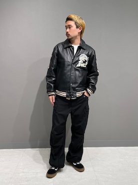 「アメカジスタイル」｜「アイテム（ジャケット/アウター）」を使った、REIJIさん（メンズ・175cm）の夏コーディネート