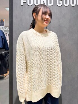 FOUND GOODさん（レディース・159cm）の冬コーディネート